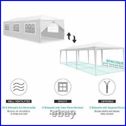 10'x30' Outdoor Canopy Party Wedding Tent Removable Wall Multi-Purpose Spacious