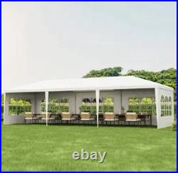10'x30' Outdoor Gazebo Canopy Tent Wedding Party Tent Patio /w 8 Removable Walls