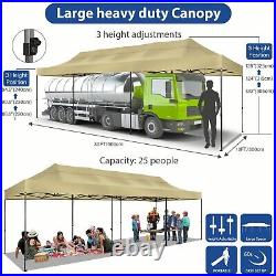 10'x30' Pop Up Canopy Heavy Duty Gazebo Commercial Outdoor Wedding Party Tent