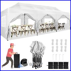 10'x30' Pop up Canopy Heavy Duty Commercial Tent Party Wedding Sun Shade Gazebo