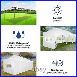 10'x30' Pop up Canopy Heavy Duty Commercial Tent Party Wedding Sun Shade Gazebo