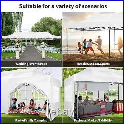 10'x30' Pop up Canopy Heavy Duty Commercial Tent Party Wedding Sun Shade Gazebo