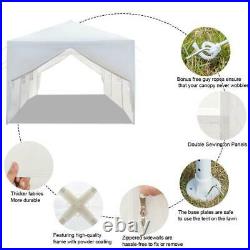 10'x30' Wedding Party Tent 8 Sides Awning Canopy Gazebo Outdoor Waterproof White