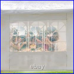 10'x30' White Outdoor Gazebo Canopy Tent Canopy Wedding Party Tent Waterproof