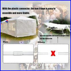 10'x30' White Outdoor Gazebo Canopy Tent Canopy Wedding Party Tent Waterproof