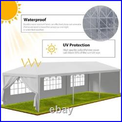 10'x30' White Outdoor Gazebo Canopy Wedding Party Tent 8 Removable Walls 8
