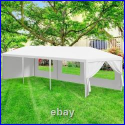 10'x30' White Outdoor Gazebo Canopy Wedding Party Tent 8 Removable Walls 8