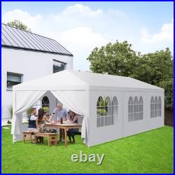 10'x30' White Outdoor Gazebo Canopy Wedding Party Tent 8 Removable Walls 8