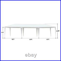 10'x30' White Outdoor Gazebo Canopy Wedding Party Tent 8 Removable Walls 8 US