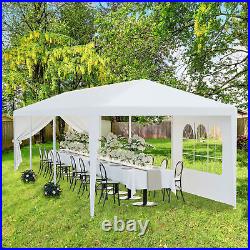 10'x30' White Wedding Party Tent Gazebo Canopy Tent Shelter withRemovable Sidewall