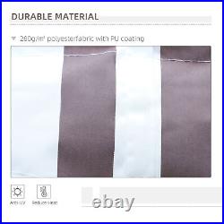 10'x8' Retractable Sun Shade Patio/Window Awning Polyester Fabric