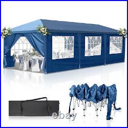 1030ft Outdoor Oxford Fabric Canopy with 8 Sidewalls for Big Parties Blue