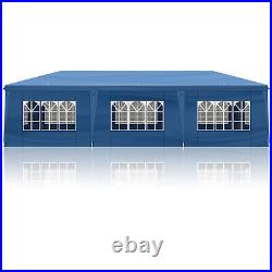 1030ft Outdoor Oxford Fabric Canopy with 8 Sidewalls for Big Parties Blue