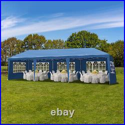 1030ft Outdoor Oxford Fabric Canopy with 8 Sidewalls for Big Parties Blue