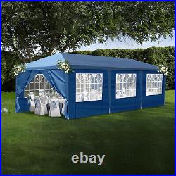 1030ft Outdoor Oxford Fabric Canopy with 8 Sidewalls for Big Parties Blue