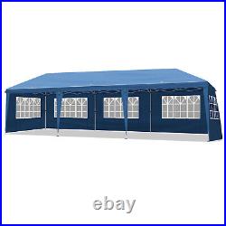 1030ft Outdoor Oxford Fabric Canopy with 8 Sidewalls for Big Parties Blue