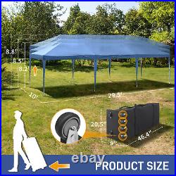 1030ft Outdoor Oxford Fabric Canopy with 8 Sidewalls for Big Parties Blue