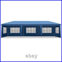 1030ft Outdoor Oxford Fabric Canopy with 8 Sidewalls for Big Parties Blue