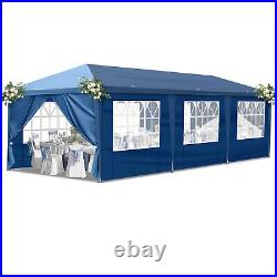 1030ft Outdoor Oxford Fabric Canopy with 8 Sidewalls for Big Parties Blue