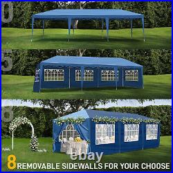 1030ft Outdoor Oxford Fabric Canopy with 8 Sidewalls for Big Parties Blue