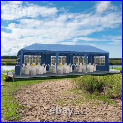 1030ft Outdoor Oxford Fabric Canopy with 8 Sidewalls for Big Parties Blue