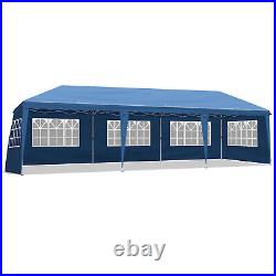 1030ft Outdoor Oxford Fabric Canopy with 8 Sidewalls for Big Parties Blue