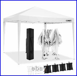 10FTx10FT Pop Up Canopy Folding Shed Tent Outdoor Anti UV Waterproof Instant