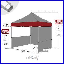 10X10 Custom LOGO Printed EZ Pop Up Canopy Commercial Fair Trade Show Booth Tent