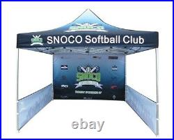 10X10 Custom Logo Printed Replacement Pop Up Canopy Party Trade Show Tent Cover