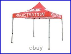 10X10 Custom Logo Printed Replacement Pop Up Canopy Sports Tournament Tent Cover