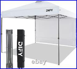 10X10 Durable Pop up Canopy with 1 Removable Sidewall, Outdoor Canopy Tent with