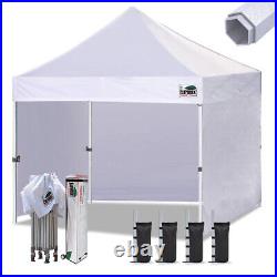10X10 Ez Pop Up Canopy Outdoor Weeding Party Tent with4 Side Walls &Roller Bag