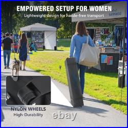 10X10 Pop Up Canopy Tent, Removable Pockets Sidewall for Extra Storage, Easy Up