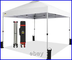 10X10 Pop up Canopy Beach Tent with One Push Setup Easy Outdoor Sun Shade fo