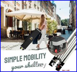 10X10 Pop up Canopy with 1 Side Wall Beach Tent with One Push Setup Outdoor