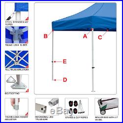 10X10 White Ez Pop Up Canopy Commercial Outdoor Vendor Craft Show Booth Tent