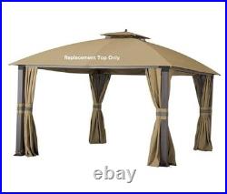 10X12 Replacement Gazebo Top for Eagle Brooke Gazebo Model A101007600, Beige