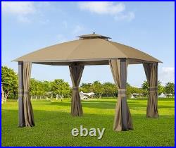 10X12 Replacement Gazebo Top for Eagle Brooke Gazebo Model A101007600, Beige