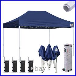10X15 Ez Pop Up Canopy Outdoor Weeding Party Instant Shade Tent & Wheeled Bag