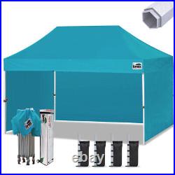 10X15 Ez Pop Up Canopy Outdoor Weeding Party Tent with4 Side Walls &Roller Bag