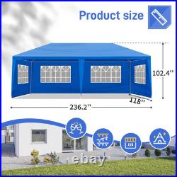10X20 Canopy Tent Party Tent with 6 Sidewalls, Blue