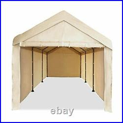 10X20 Carport Car Shelter Steel Frame Canopy Garage Tent Cover Enclosure Caravan