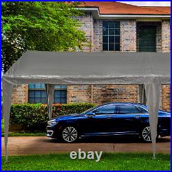 10X20 Ft Heavy Duty Carport Canopy Outdoor Portable Garage Tent Boat Shelter wit