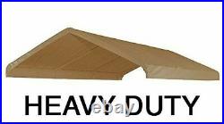 10X20 Heavy Duty Beige Canopy Top Cover with Valance Replacement Cover