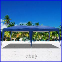 10X20' Outdoor EZ Pop Up Tent Folding Gazebo Wedding Party Canopy With 4 Sides