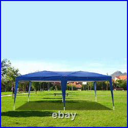 10X20' Outdoor EZ Pop Up Tent Folding Gazebo Wedding Party Canopy With 4 Sides