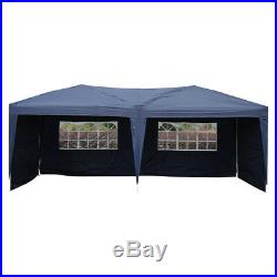 10X20' Outdoor EZ Pop Up Tent Folding Gazebo Wedding Party Canopy With 6Sides