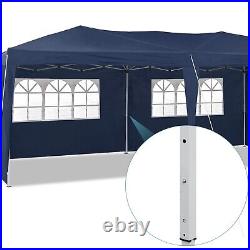 10X20' Outdoor Pop Up Tent Canopy Gazebo Wedding 4 Side Removable Blue