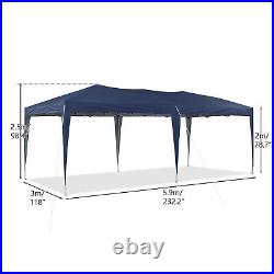 10X20' Outdoor Pop Up Tent Canopy Gazebo Wedding Multicolor Removable 4 Sides