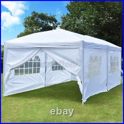 10X20' White Outdoor Gazebo Marquee Tent Patio Wedding Party Pavilion With Sides